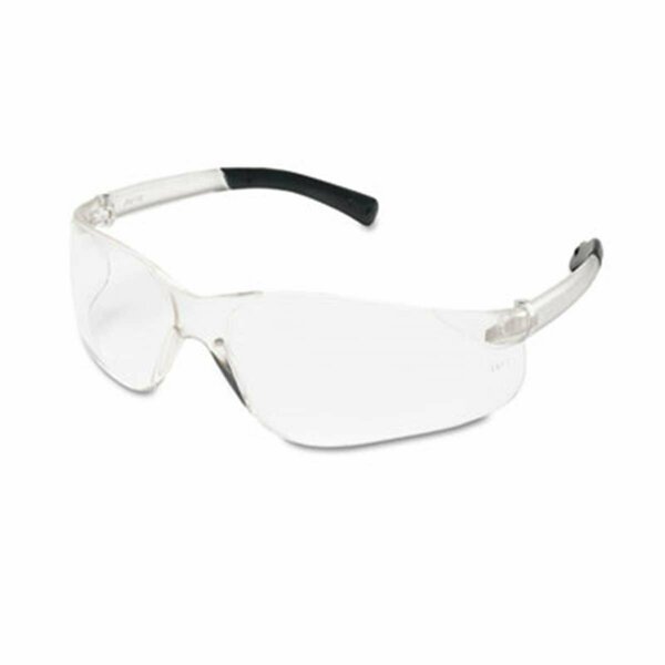 Exotic BearKat Safety Glasses- Wraparound- Black Frame/Clear Lens EX2187466